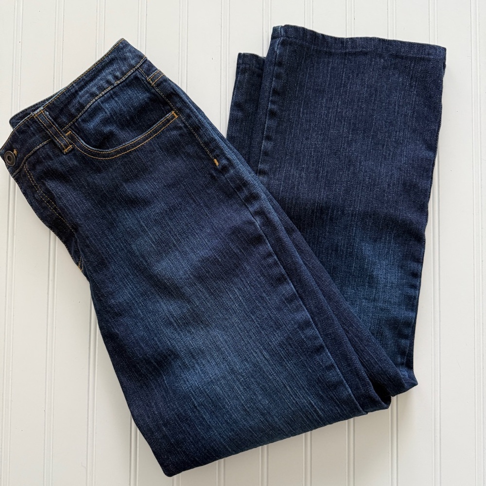 Talbots Petites Embroidered Floral Stretch Jeans Size 8P - Picture 3 of 7